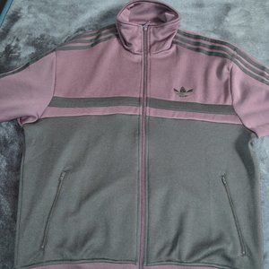 Adidas Purple Mens Trefoil Long Sleeve Sweater